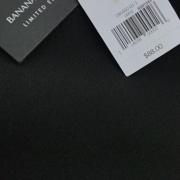 Banana Republic black top with basque - Picture 3 of 5